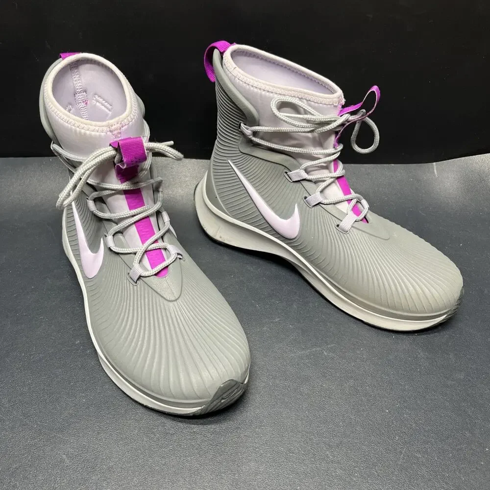 Nike Binzie Boot Smoke Grey Size 5Y Violet Frost BQ5380-003